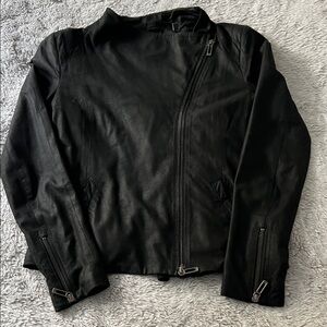 Vince Black Leather Jacket